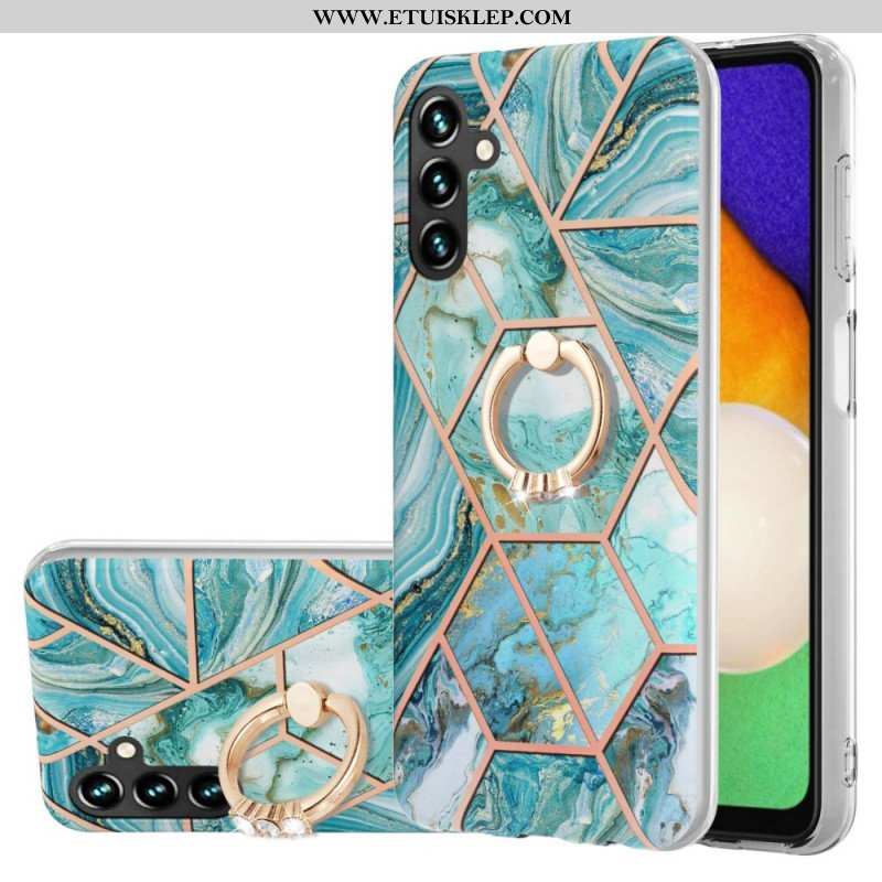 Etui do Samsung Galaxy A13 5G / A04s Geometryczny Marmur Z Podporą Pierścienia